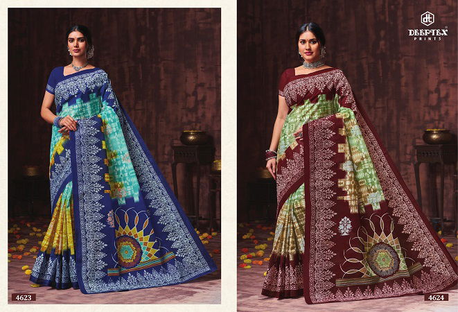 Deeptex Mother India Vol 46 Regular Wear Wholesale Cotton Printed Sarees
